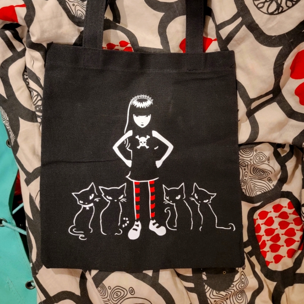 Emily the Strange tote bag
